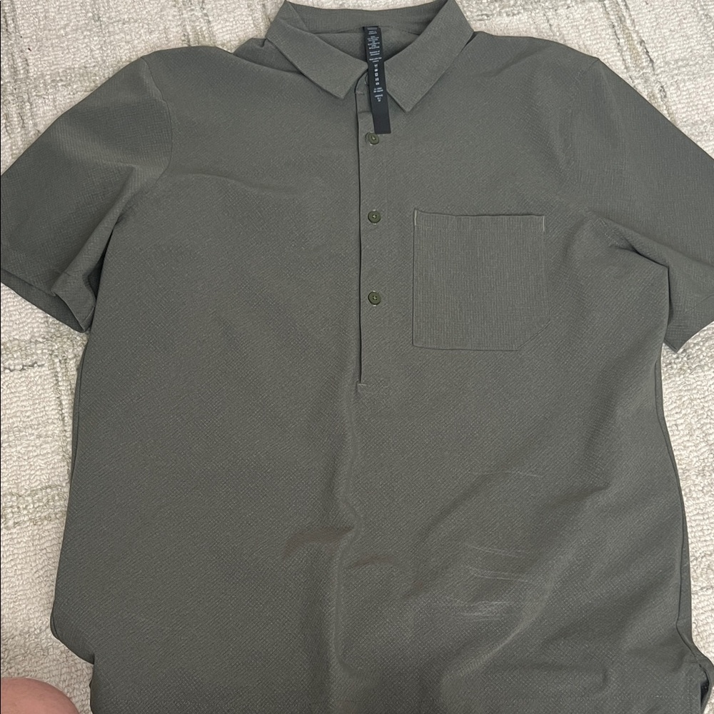 lululemon athletica Dark Olive Polo Shirt
